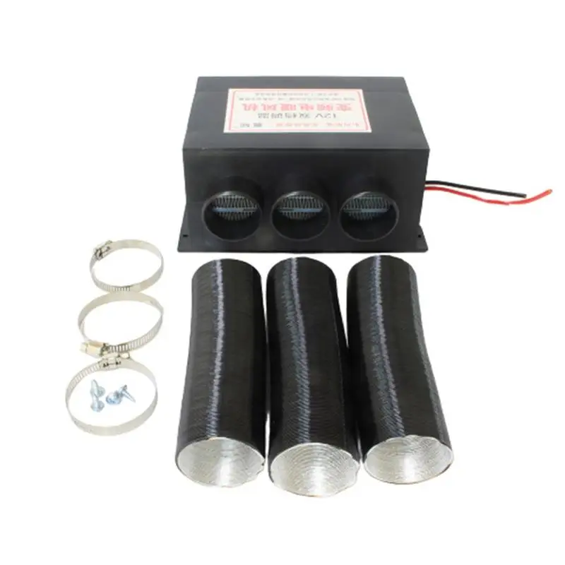 

12V/24V 3 Port Car Heater Defroster Universal DC Truck Heater Windshield Defroster Heater Car Van Heater Fan Auto Accessories