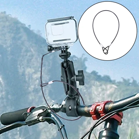 30 см/60 см анти-потерянный трос, страховочный трос, ремешок для ручного подвешивания веревок для GoPro 13 12 11 DJI Osmo Action 5 4 Pocket 3, аксессуар