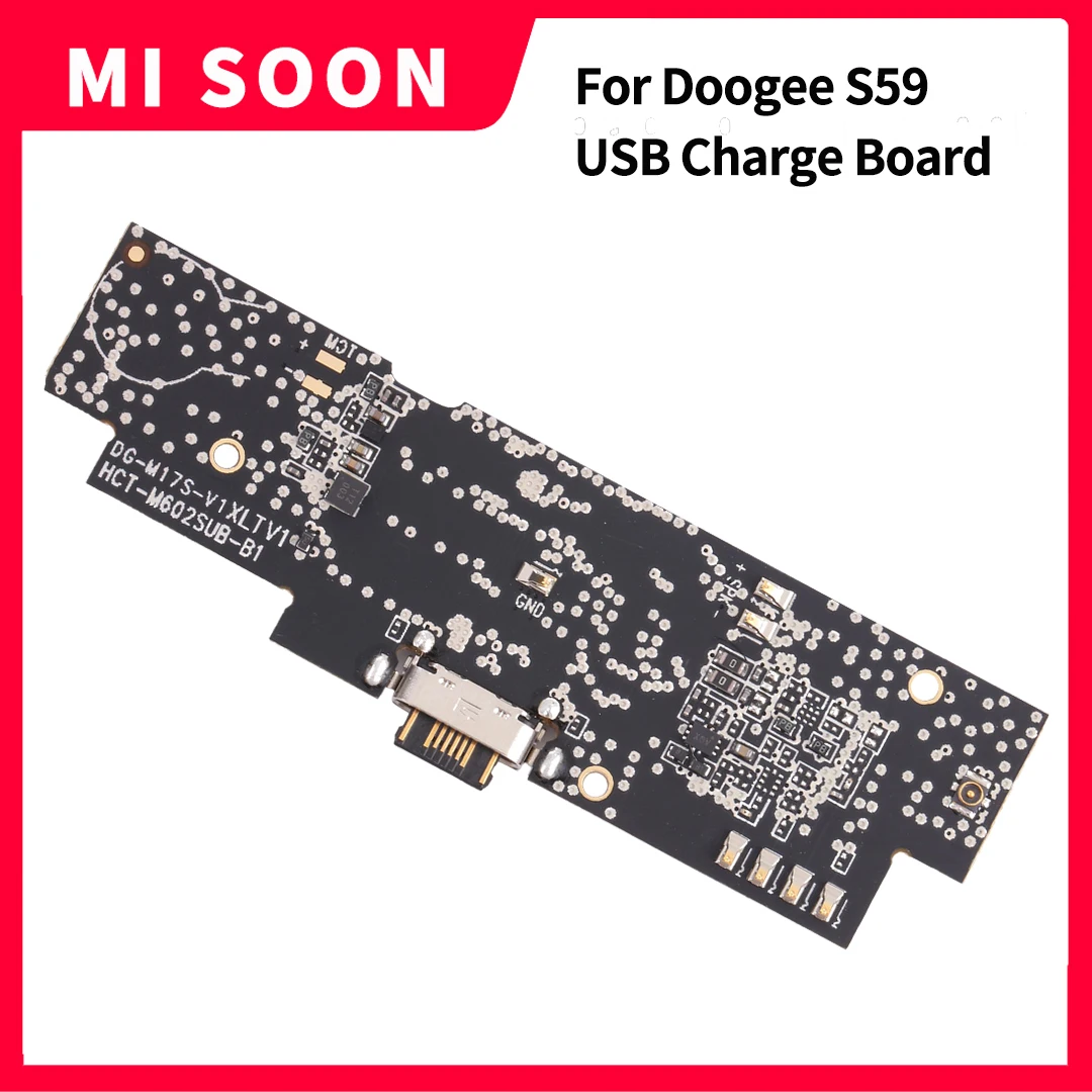 Original For DOOGEE S59 Charge Board Tail Plug Back Rear Flex Cable Charger Connector