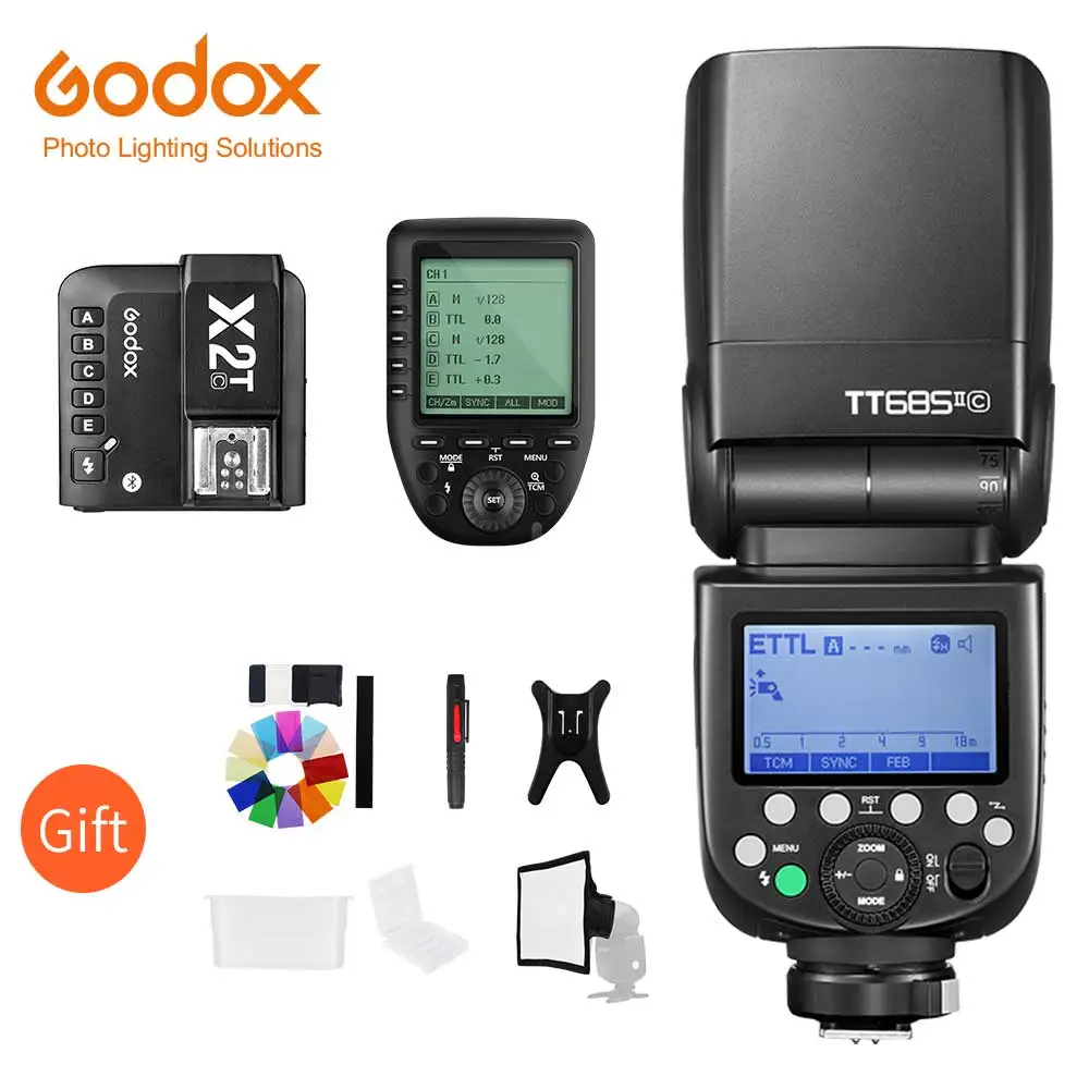Вспышка Godox TT685II TT685IIC TT685IIN TT685IIS TT685IIF TT685O TTL HSS для камеры Canon Nikon Sony Fuji Olympus |