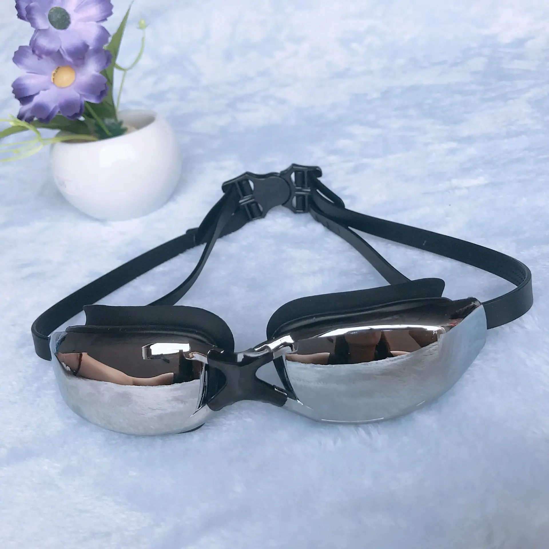 

Myopia Swimming Goggles Electroplated, Waterproof And Anti Fog Coating, Swimming Goggles For Both Men And Women, 200-600 Degrees