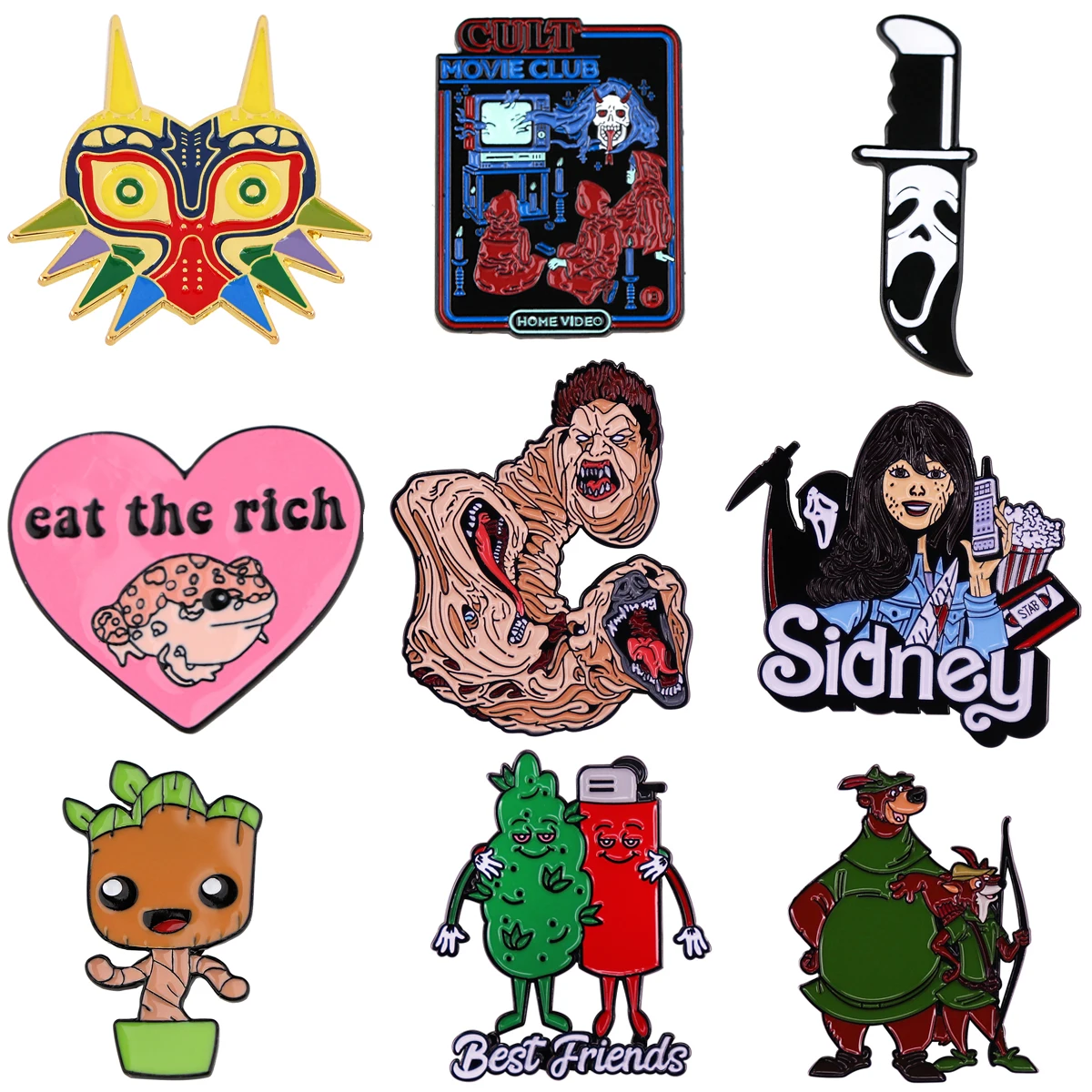 

Horror Movie Scream Enamel Pin Women's Brooch for Clothes Lapel Pins for Backpacks Cartoon Badges Jewelry Accessories Gifts