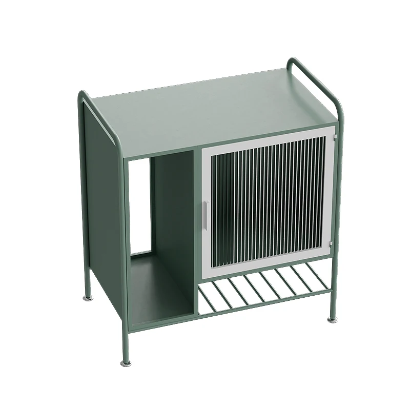 

Light Luxury Sofa Corner Table Side Cabinet Living Room Home Locker Iron Storage Cabinet