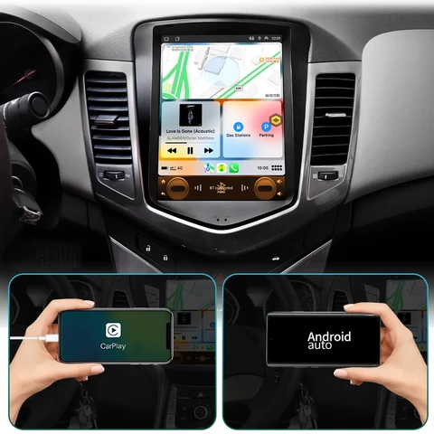 JIUYIN 9,7 "Android 13 Carplay Автомагнитола для Chevrolet Cruze J300 2008 - 2012 мультимедийный плеер 2 din GPS Стерео DVD головное устройство