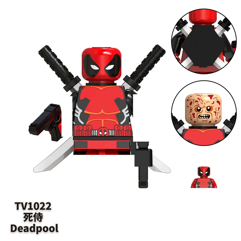 Новинка мини-конструктор Marvel фигурка супергероя из аниме Росомаха Веном бойня