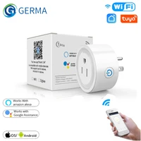 germa us wifi 10a sokcet oulet plug adapter tuya smart life app wireless remote control aleax timer multi function smart socket
