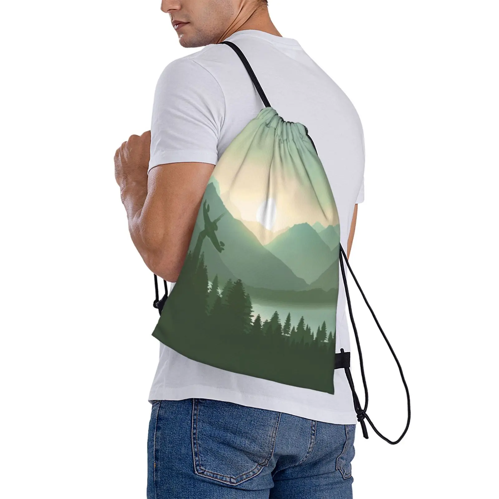 Лидер продаж школьный рюкзак Forest Moon модные сумки закат на конце Пробуждение силы