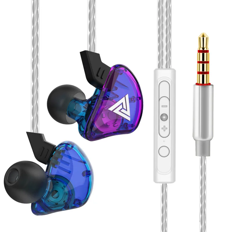 Купи QKZ CK5 Colorful 3.5mm HIFI Dynamic Moving-coil Earphone with MIC In-Ear Headphone Deep Bass for iPhone Samsung AKG Sony Earbuds за 164 рублей в магазине AliExpress