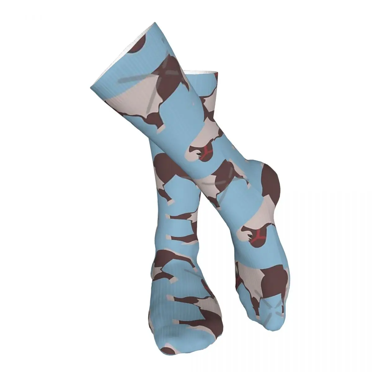 

Lil' Sebastian Pattern - Blue Adult Stockings Not Easy to Pilling Suitable For Sports Thigh length Socks Customised Patterns