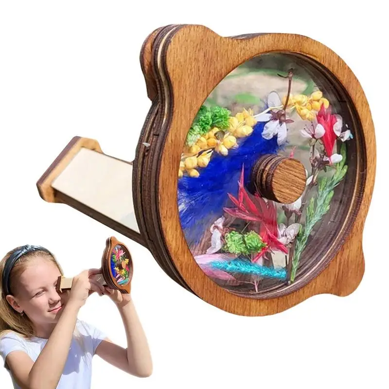 

Kaleidoscope For Kids Kaleidoscope Toy Made Of Wood Handmade Magic Kaleidoscope Assembly Set Shows More Wonderful Pictures Gift