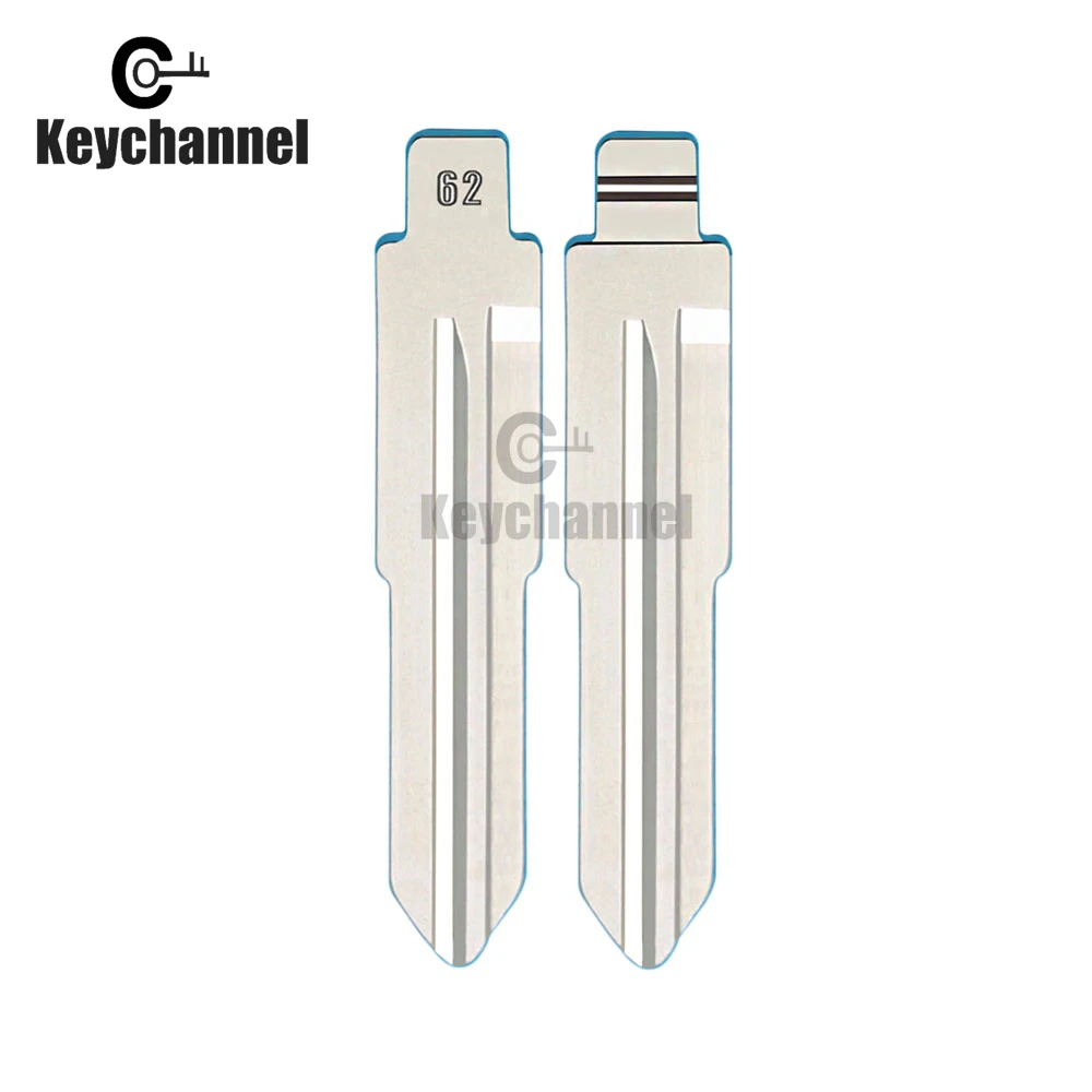 10 шт. металлический пустой необработанный флип-лезвие #62 KD дистанционный ключ для