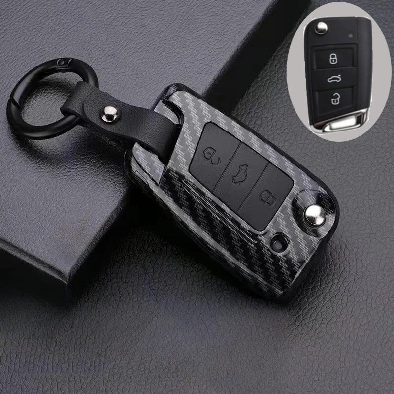 

Автомобильный чехол для ключа с дистанционным управлением для VW Volkswagen Golf 7 MK7 Tiguan MK2 для SEAT Ateca Leon FR 2 Ibiza для Skoda Octavia A7 аксессуары
