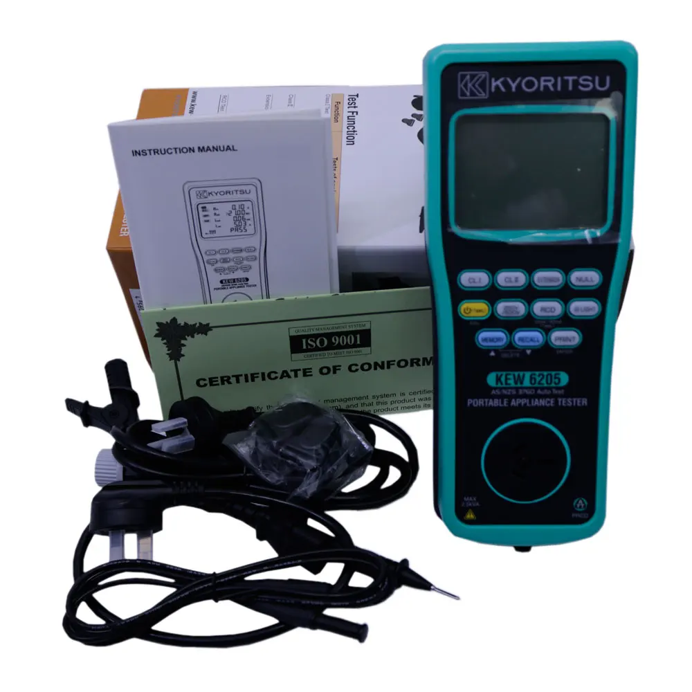 

KEW 6205 Portable Appliance Testers KYORITSU 6205 Display Range 30V-270V