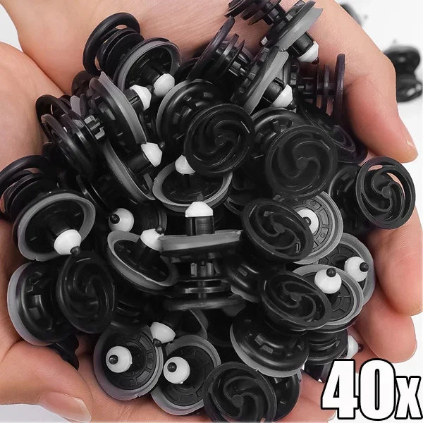 

40 шт., зажимы для отделки карт дверной панели автомобиля, внутренние автозастежки, фиксаторы для VW Volkswagen Golf Passat B5 ForJetta 3B 0868243