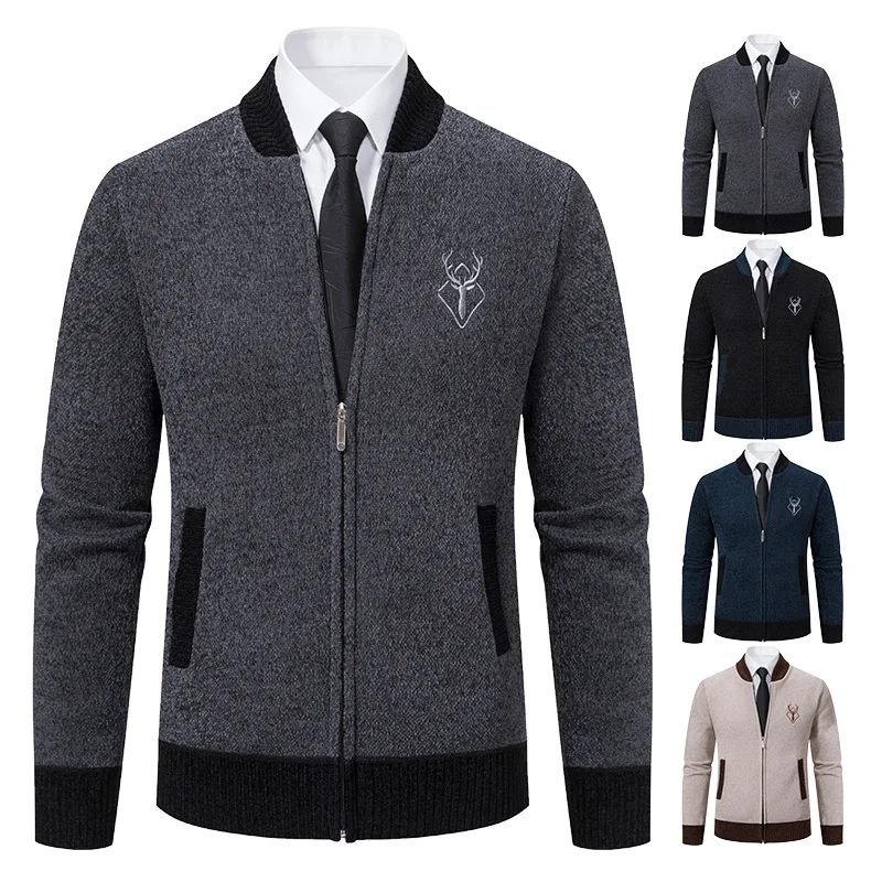 Новинка весна-осень 2023 вязаный кардиган мужское Женское пальто в Корейском стиле