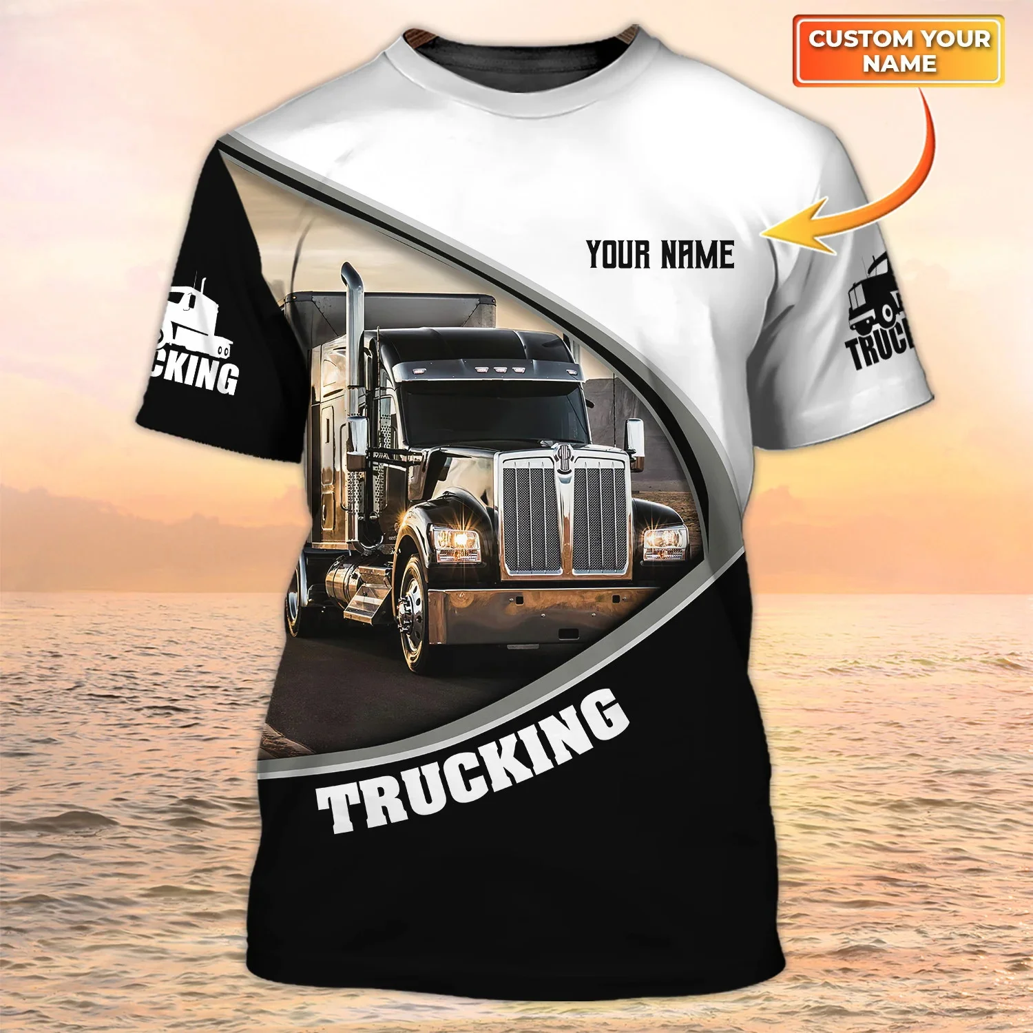 

Newest Summer Men‘s T-shirt Personalized Name Truck Driver 3D All Over Printed t shirt Unisex Casual Cool Trucker Tshirt DW112