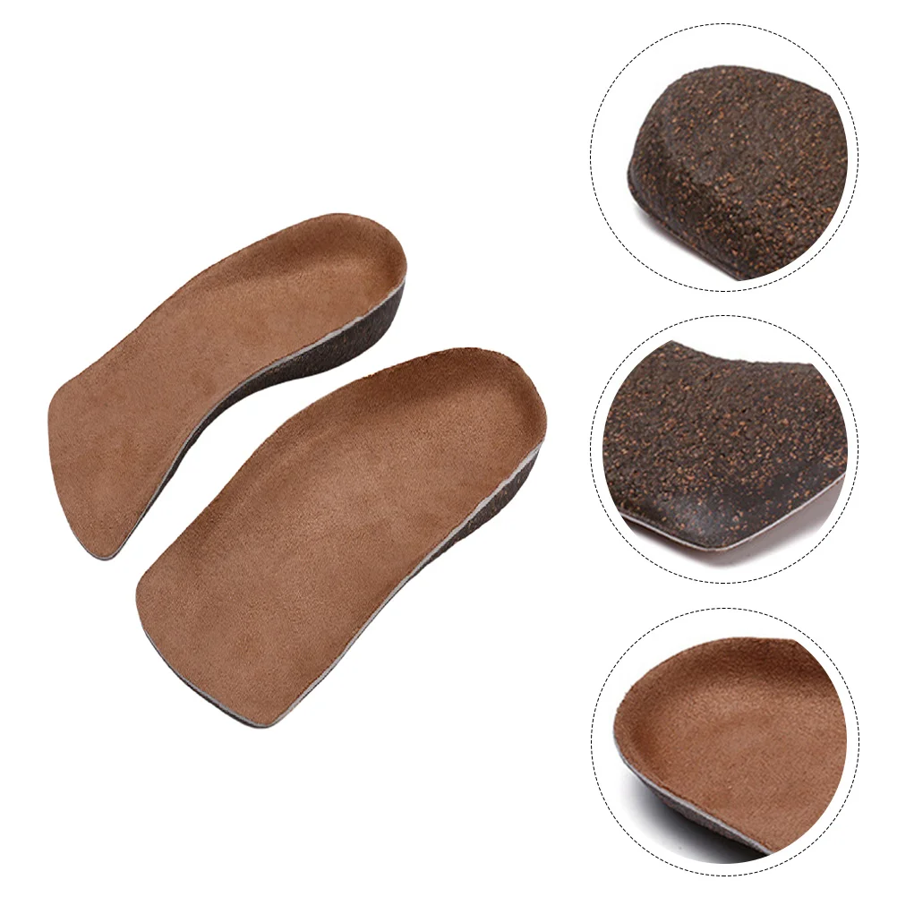 

Cork Insole Unisex Heel Pads Plantar Fasciitis Insoles Shoe High Heels Invisible