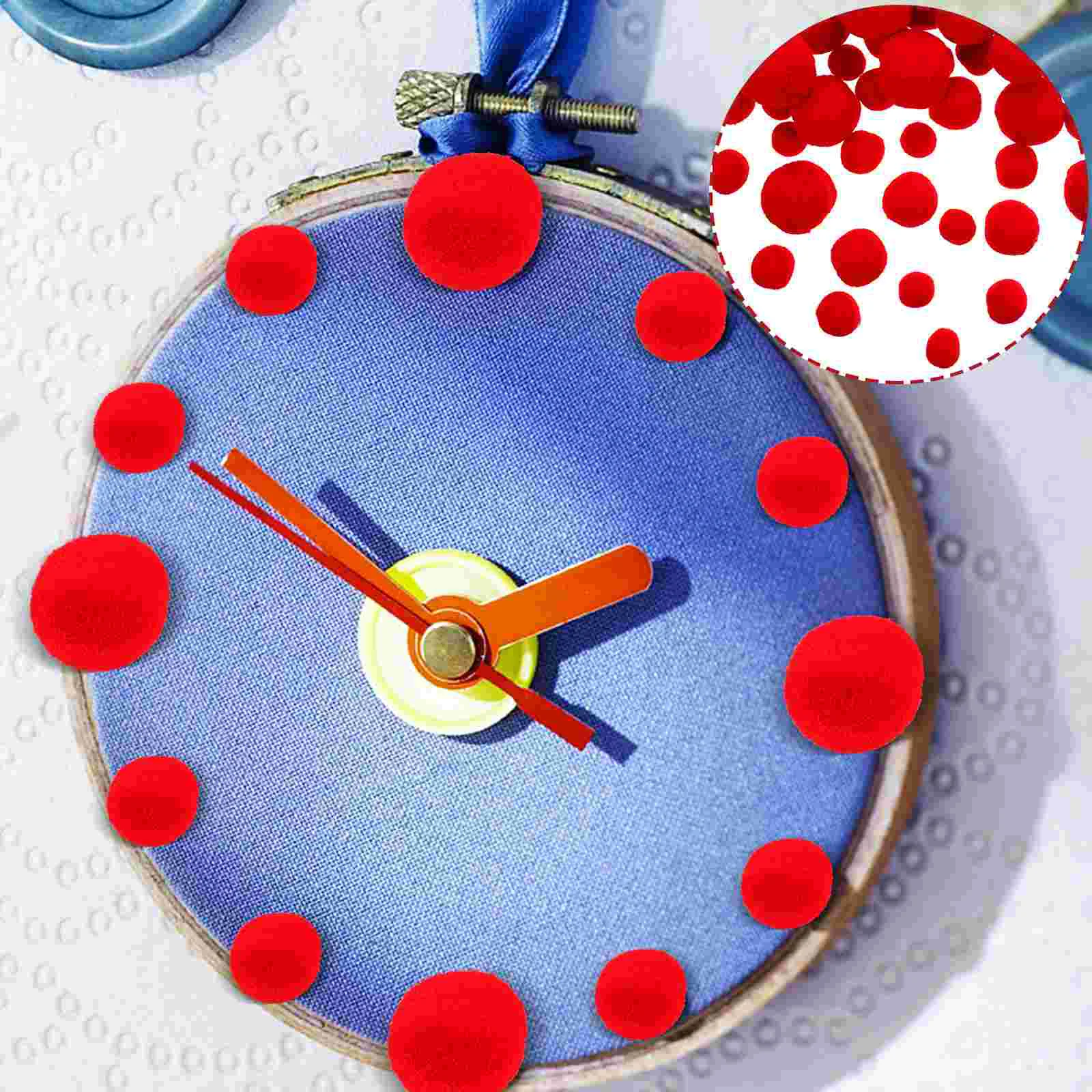 

Pomball Poms Diy Fluffy Red Pompom Pompoms Accessories Big Puff Costume Clothingartificial Fuzzy Decorative Clothes Christmas