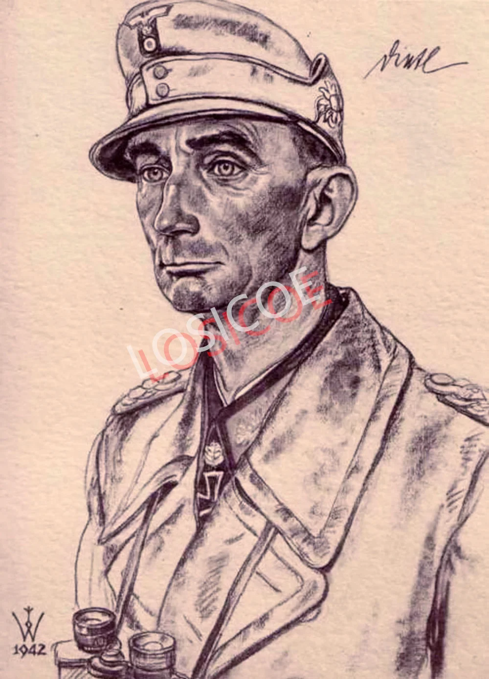 

Wehrmacht Commander WW II Poster Wall Hanging Painting War Military Art Vintage Kraft Posters and Prints For Office Bedroom Bar