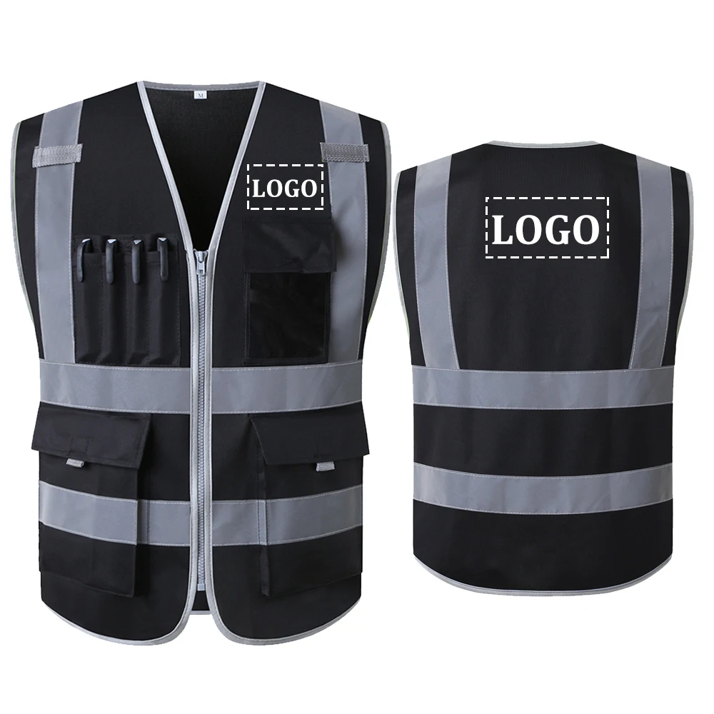 

Reflective Vest Unisex High Visibility Safety Vests Logo Custom Security Traffic Night Working Running Cycling Vest