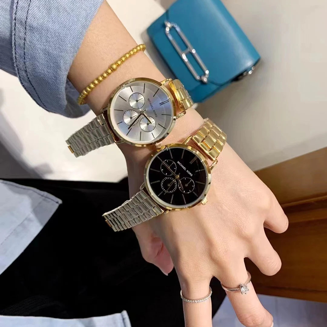 Фото Женские наручные часы Michael Kors 2026: минималистичный дизайн, роскошные, из нержавеющей стали, с большим круглым циферблатом, кварцевые, модный подарок для леди №4
