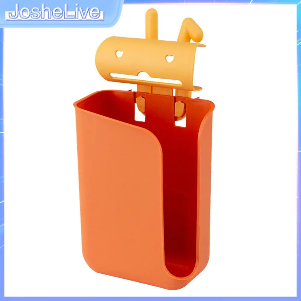 

Cartoon Garbage Bag Storage Box Free Perforated Wall-mounted Pp Tissue Box Punch-free Recycle Bag Dispenser Large-capacity