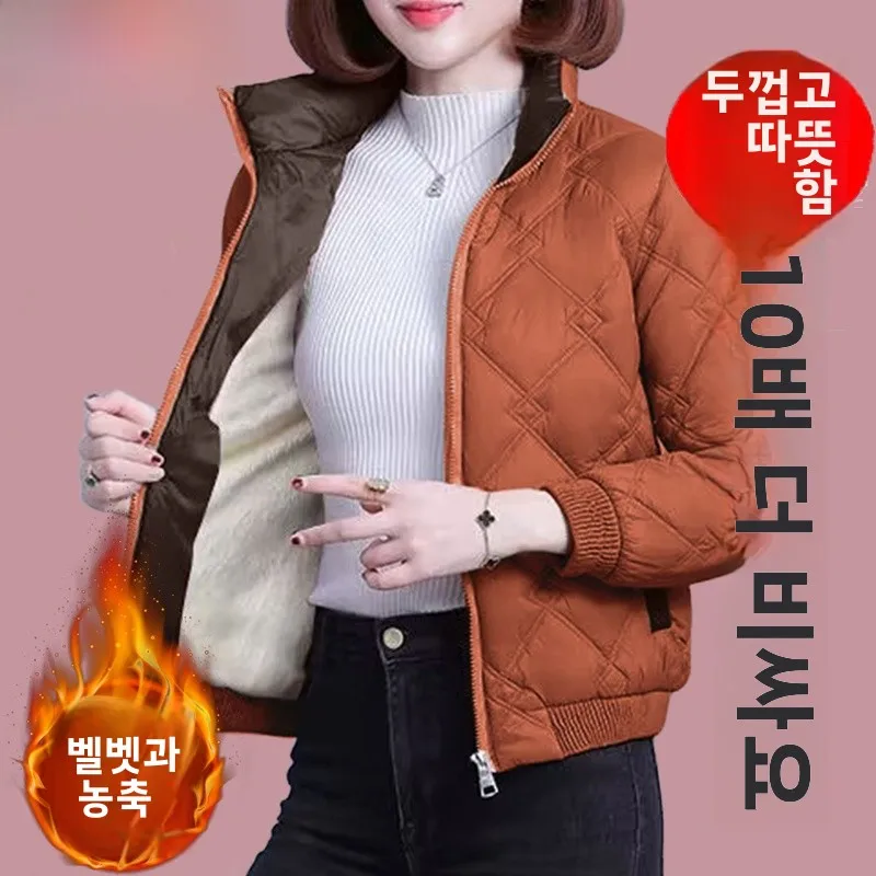 Пуховик Дятел Одежда на хлопковой подкладке Женская зима 2024 новое хлопковое