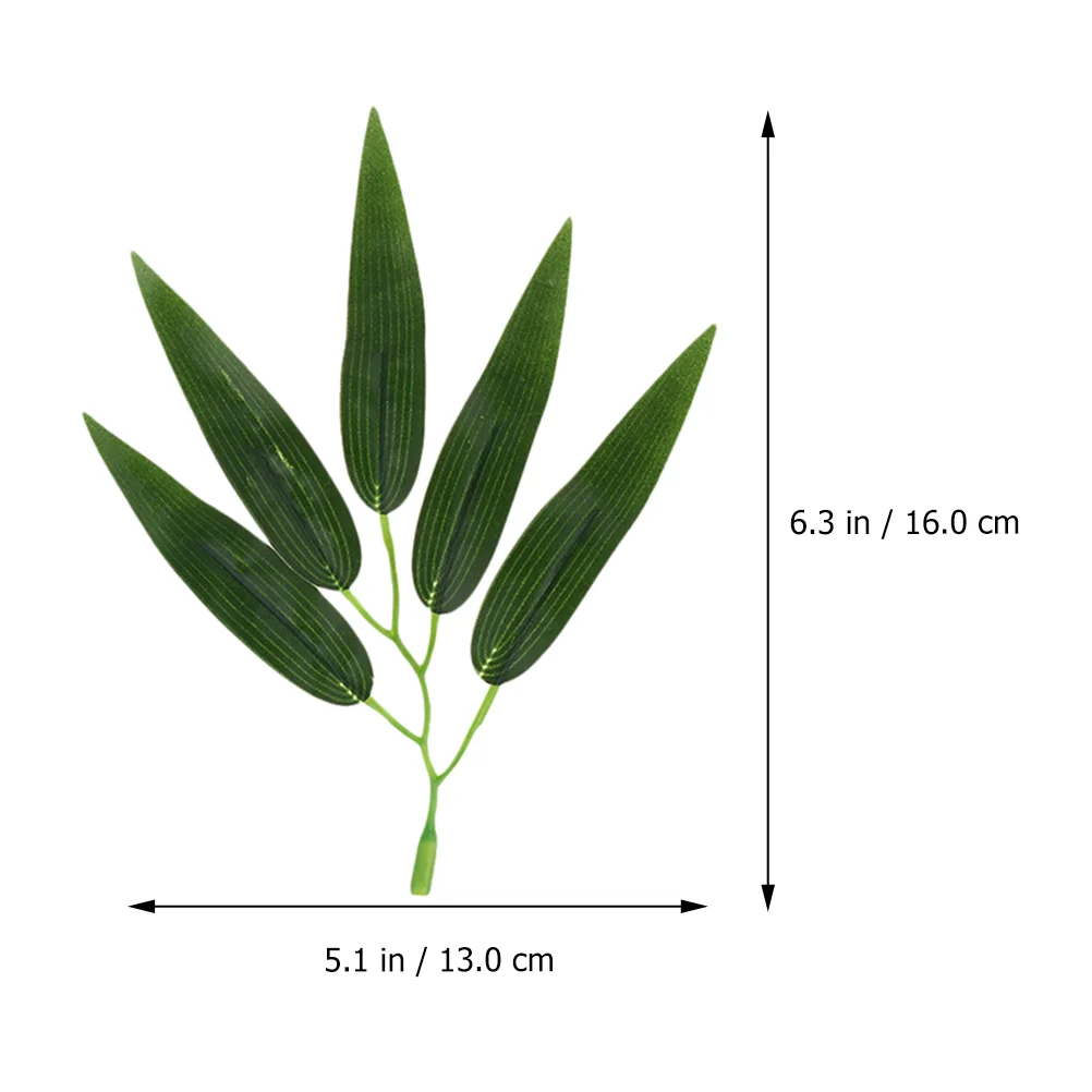 100 шт. искусственные листья бамбука для украшения дома