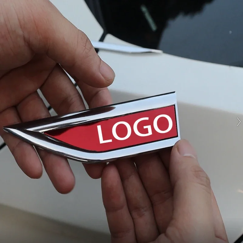 Автомобильный логотип крыло из нержавеющей стали боковая декоративная наклейка