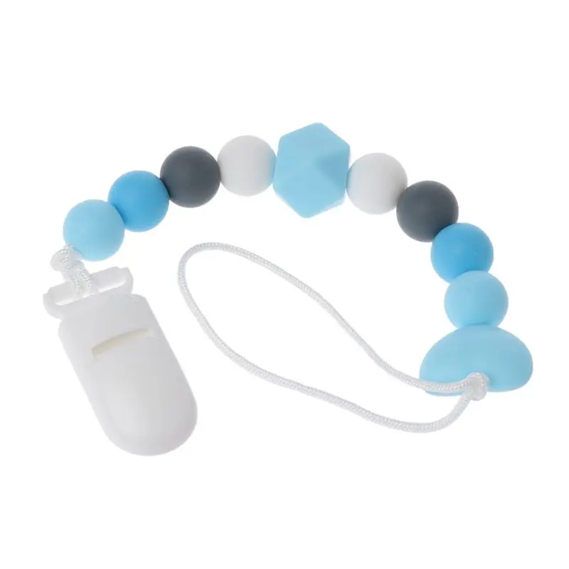 

Практичная яркая силиконовая цепочка-зажим для соски