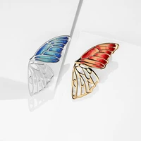 enamel butterfly brooch retro chinese style simple temperament corsage pin dress coat accessories light luxury women