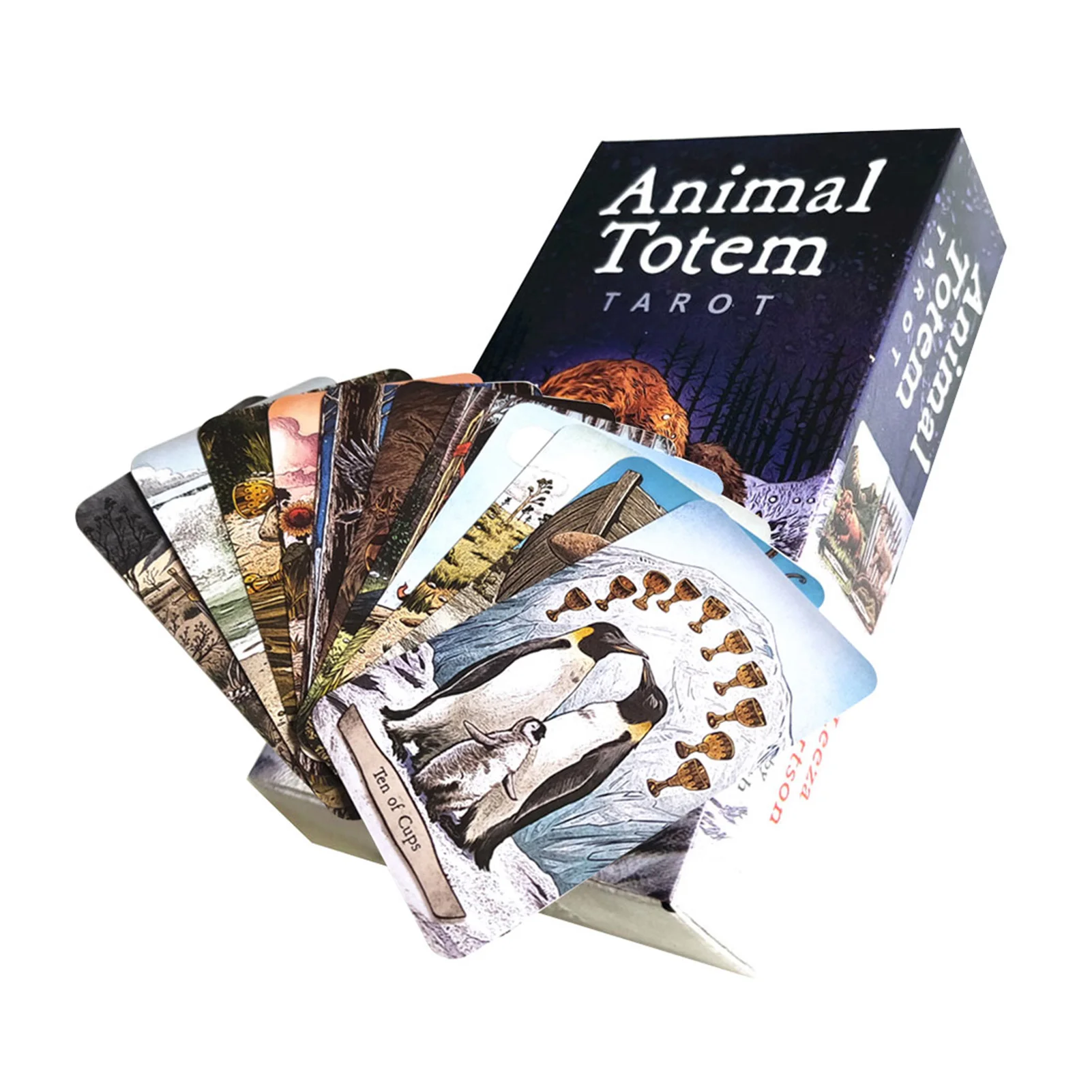 

Full English Tarot Cards Full English Version Tarot Cards Animal Oracle Feather Heart Deck Interesting Tarot Board Game For Home