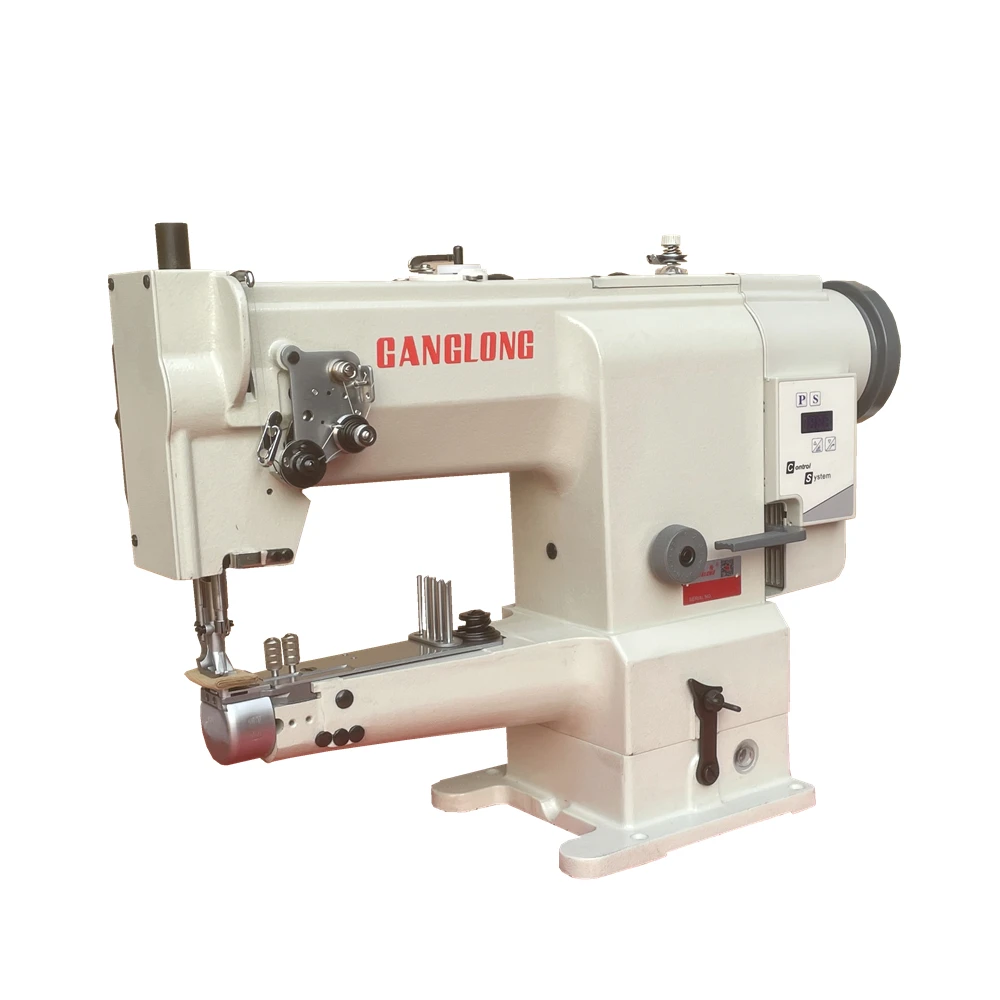 

Industry Double Presser Foot Big Hook Servo Motor Leather Edge Folder Sewing Machine For Bags