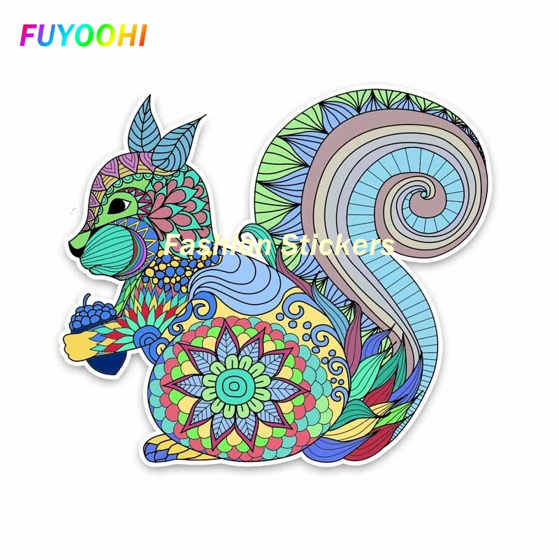 

FUYOOHI Exterior/Protection Fashion Stickers Car Stickers Decor Motorcycle Decals Colored Squirrel Decorative Accessories