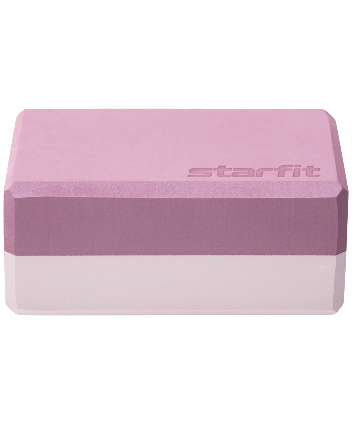 Блок для йоги высокой плотности STARFIT Pro YB-201 EVA 10 см 350 гр 22 8х15 2 пыльная роза |