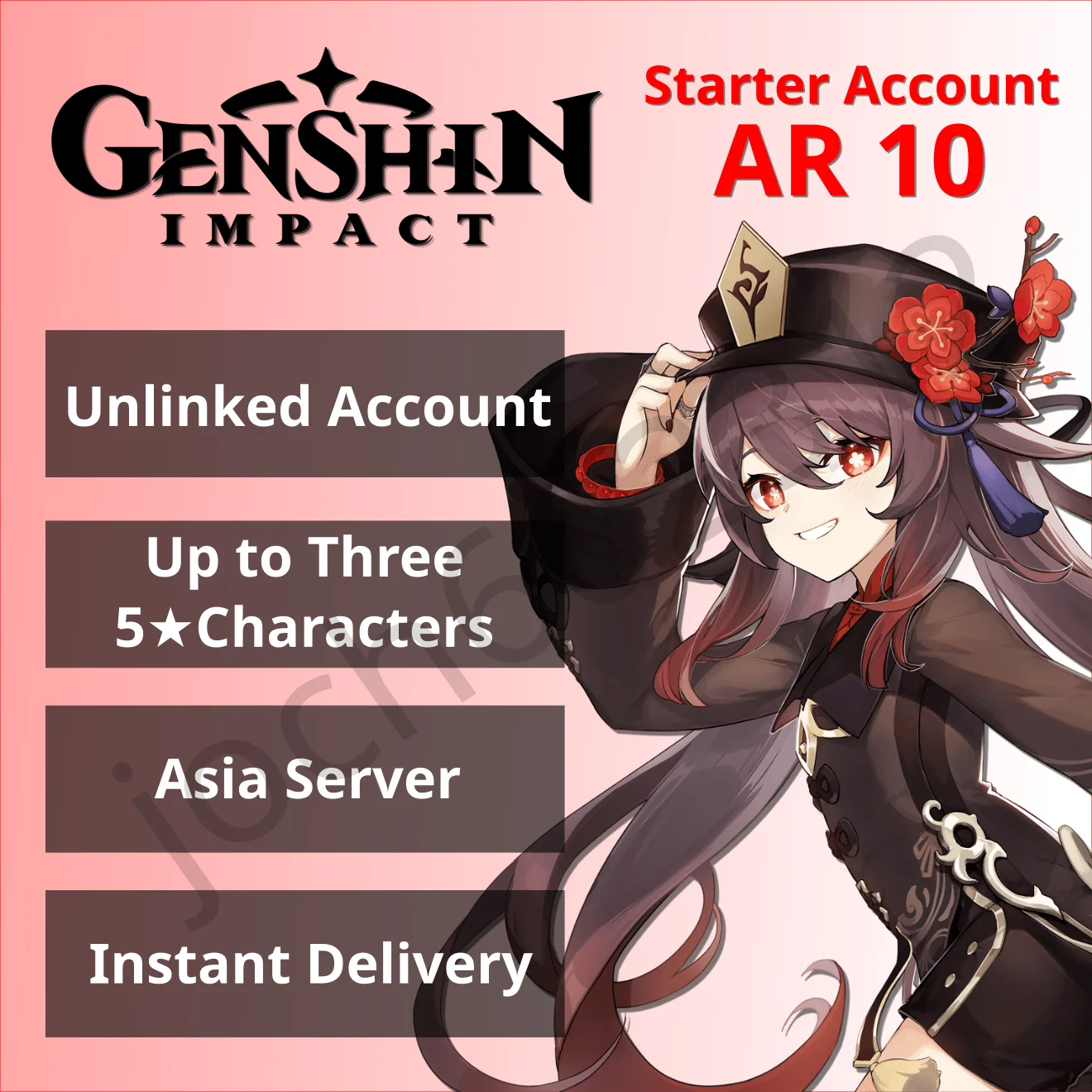 

Yae Miko Genshin Impact Account Ganyu Hutao Mona Kazuha Yoimiya Zhongli Albedo Xiao Baal Venti Qiqi Eula Raiden Europe/Asia Dual