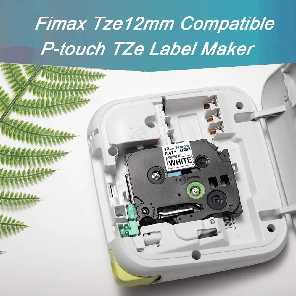Фото Fimax 31 цвет 231 лента для этикеток 1 шт. 231 431 531 631 12 мм лента для принтера для черно-белого производителя этикеток ламинированная лента T1000 №2