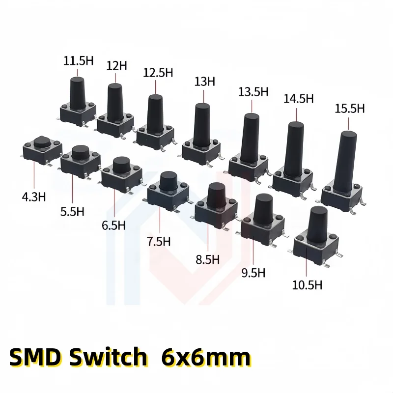 

SMD переключатель 6*6*4.3 мм