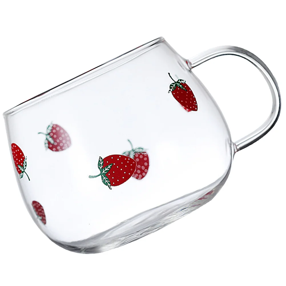 

Clear Glass Mugs Coffee Expresso Cup Hot Beverage Glasses Espresso Strawberry Drinking
