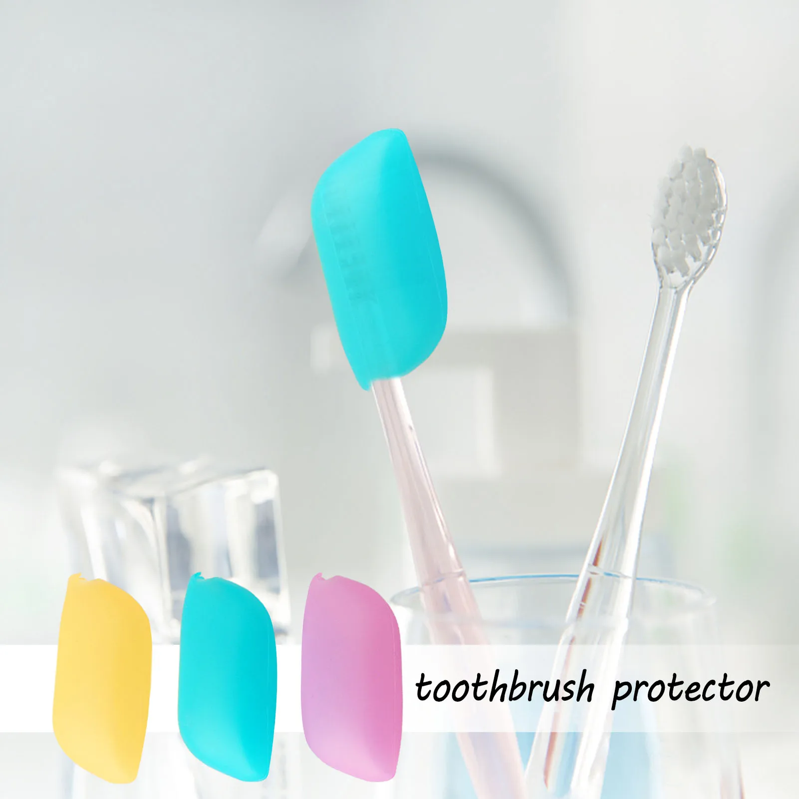 

3Pcs/set Portable Toothbrush Cover Holder Travel Hiking Camping Brush Cap Case Healthy Germproof Toothbrush Protector Household