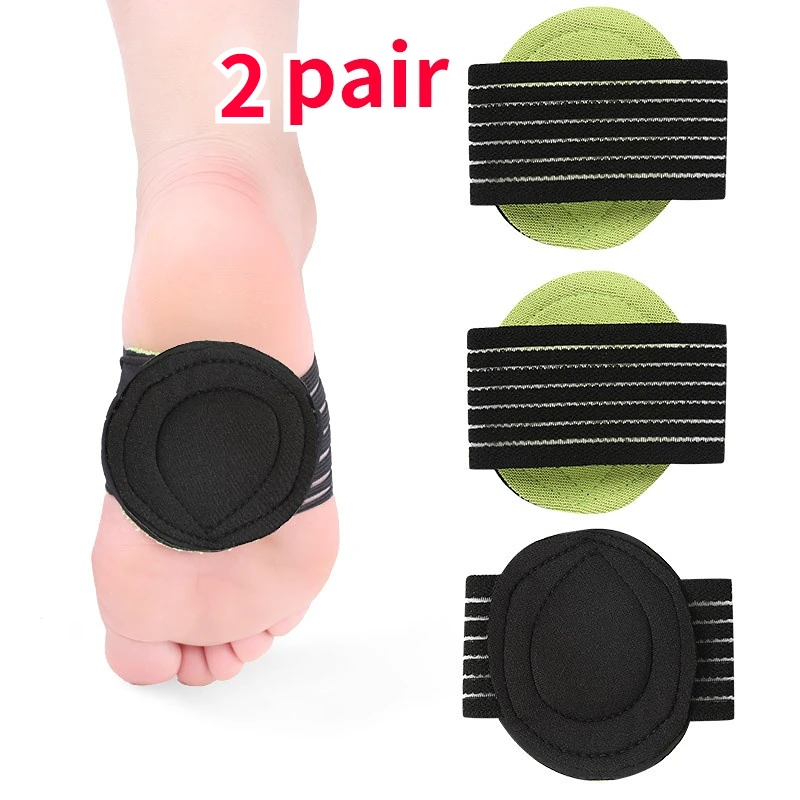 

1/2 пар накладок для ног губка для передней части стопы плоская стелька Горизонтальная Поддержка свода стопы эластичный бандаж для ног инстр...