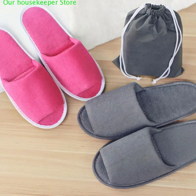 

2pcs/1pairs Travel Business Trip Hotel Club Portable Slipper Home Guest Folding Slippers Hotel SPA Supply