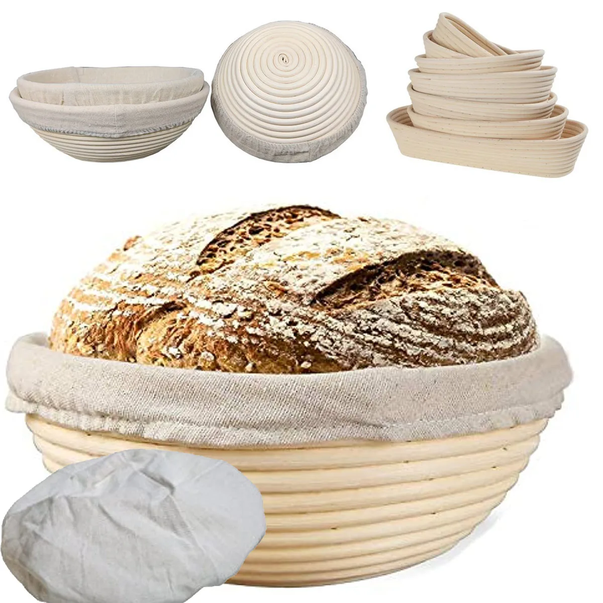 

Ротанг для кухни, натуральный хлеб, плетеная форма, тесто для выпечки хлеба, корзина для французского хлеба, инструменты для брожения, запеченные