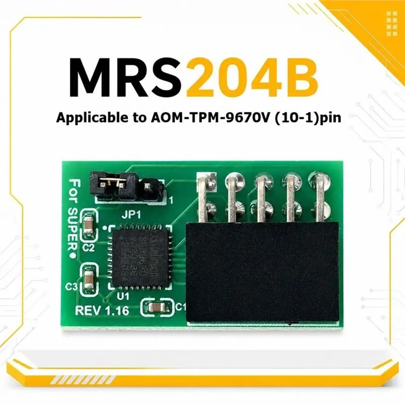 Фото PHFU-For Supermicro AOM для модуля безопасности TPM 2.0, 10-контактный SPI-модуль, процессор 9670H 9670V, модуль TP M 2.0 №2