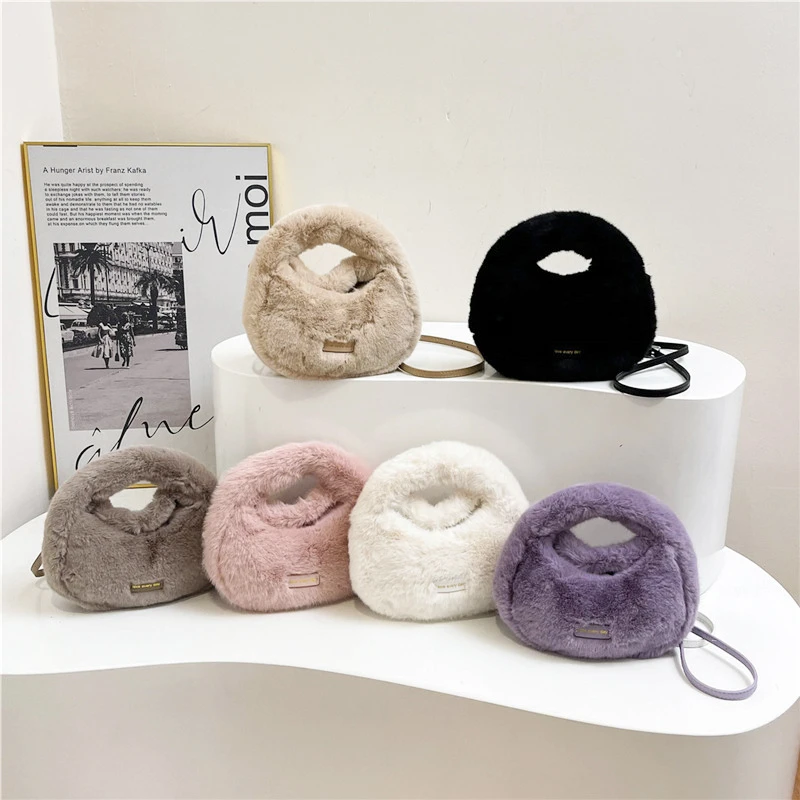 Однотонная бархатная сумка-мешок хит продаж 2024 сумка через плечо с застежкой