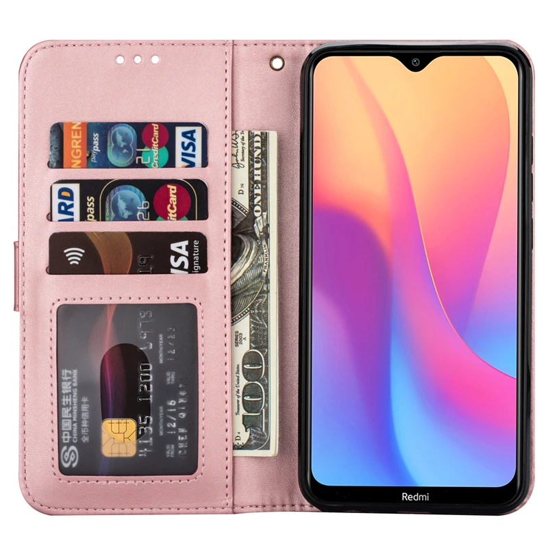 Leather Wallet Case For Xiaomi Mi 9 SE CC9E 9 Lite 10T 11T Poco X3 F3 Redmi Note 10 9 8 7 9A 9C 8 8A 7 7A With Zipper Case Cover