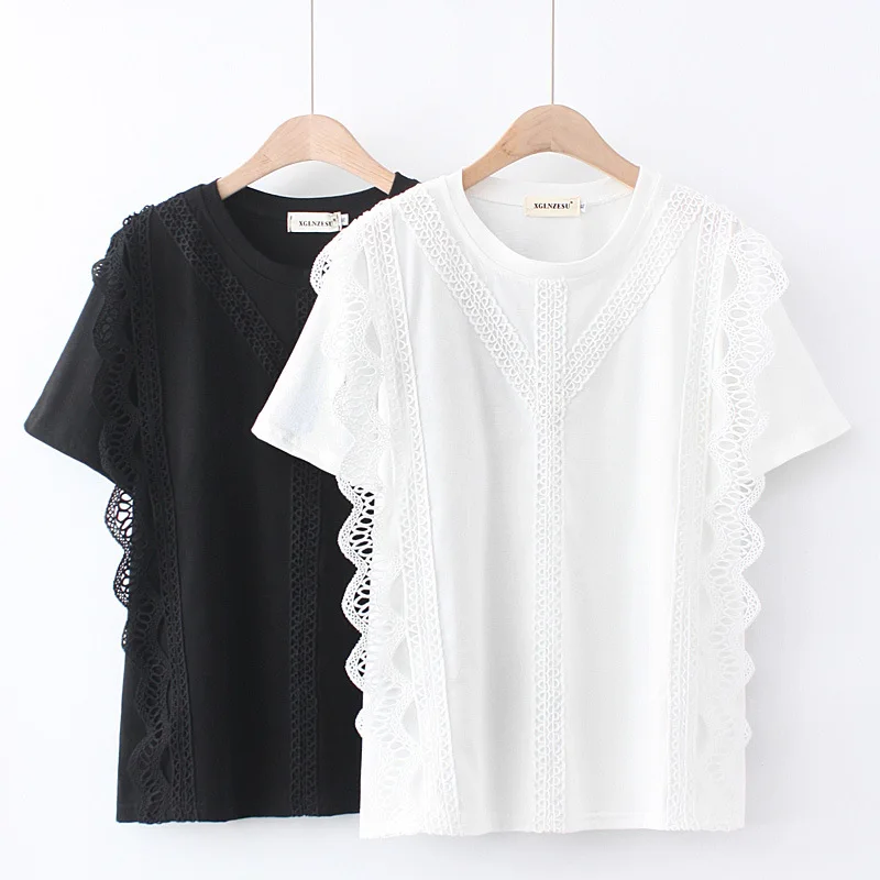 

2022 summer new loose maternity round neck short sleeve T-shirt women Black