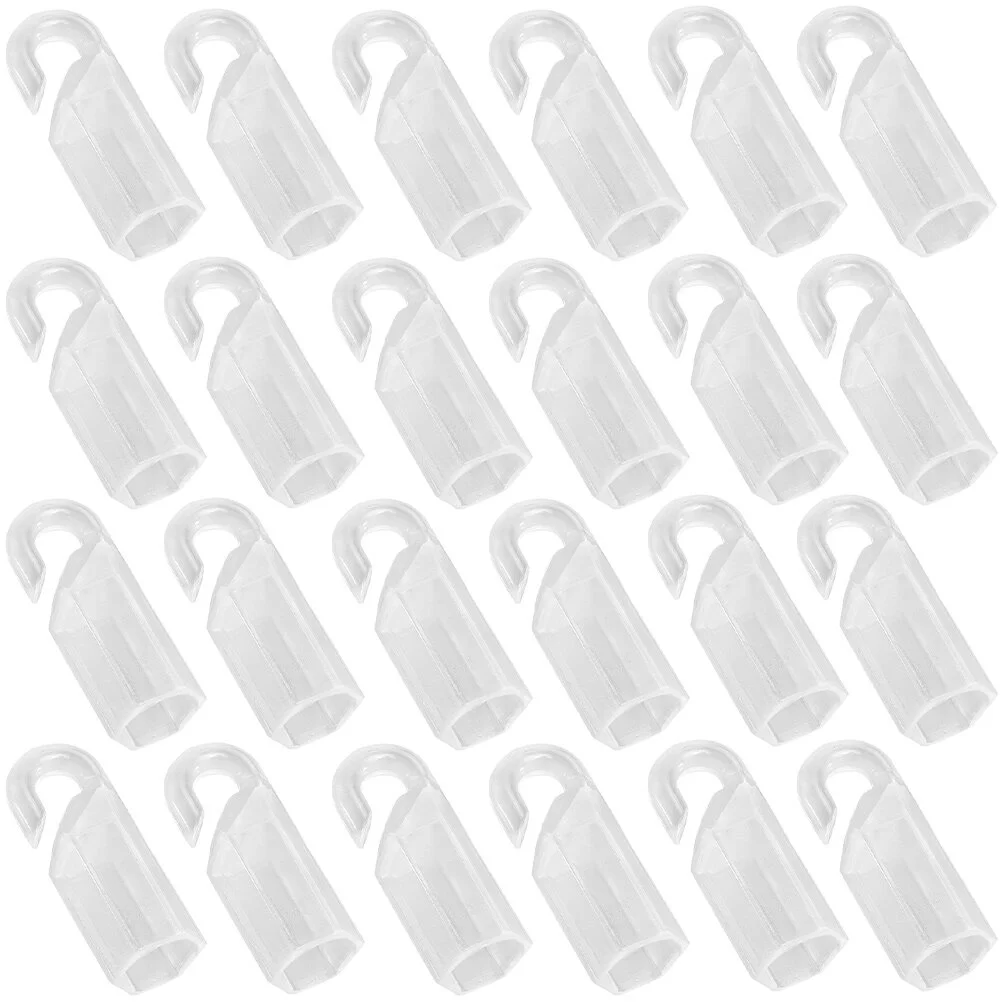 

24 Pcs Blinds Accessories Plastic Coat Hangers Unique Shape Hook Accessory Curtain Parts Tilt Rod