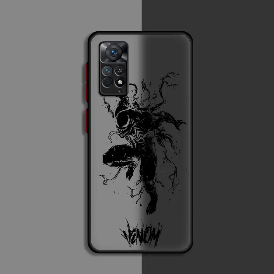 Marvel Venom Logo Phone Case for Xiaomi Redmi Note 11 Pro 5G 12S 11S 12 13 Plus 10S 10 7 8 9 Coque Cover