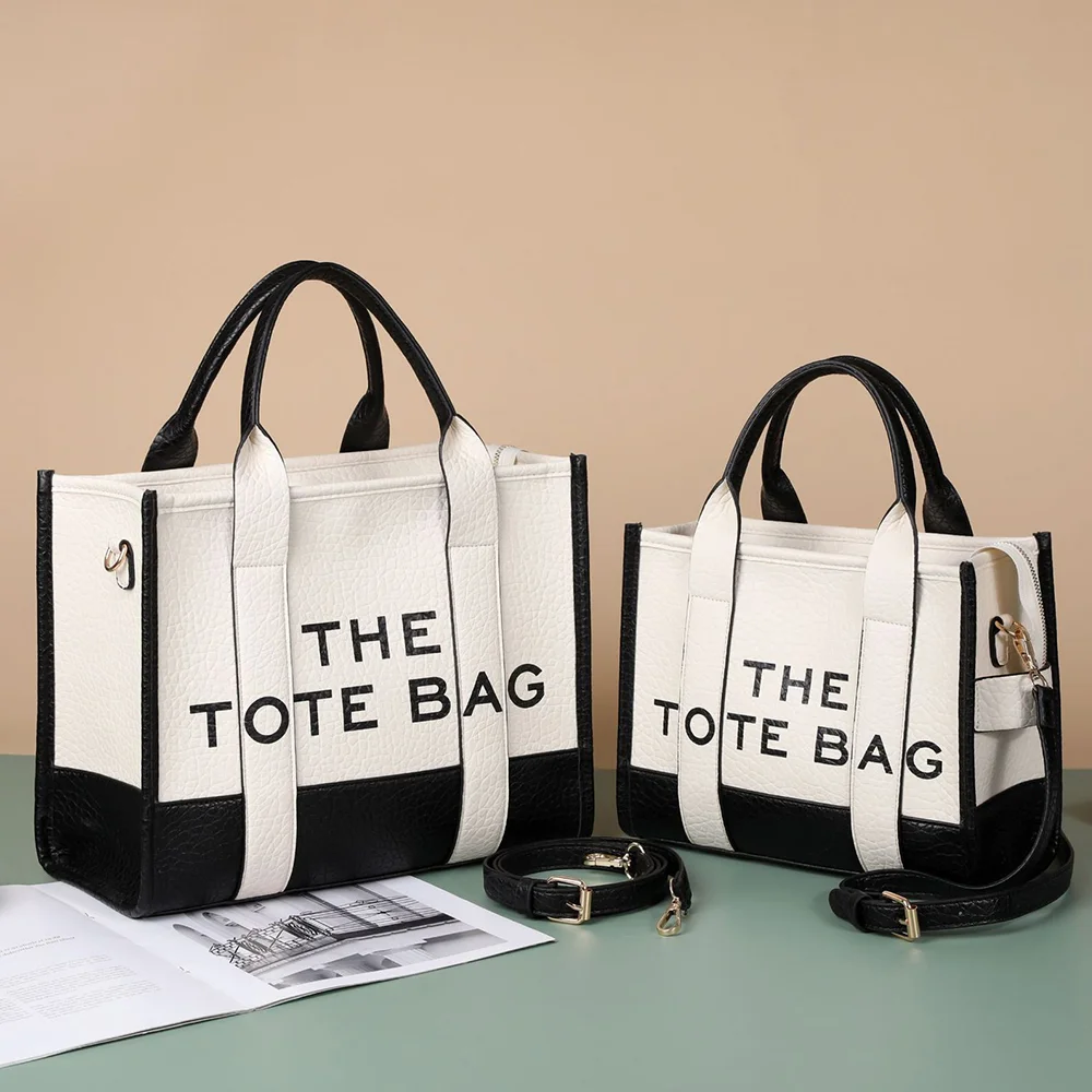 

Luxury Designer Tote Bag Letter Women Handbags Brands Soft PU Crossbody Bags for Women 2023 Shoulder Bag Commute Shopper Purses